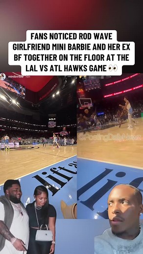 Rod Wave's Girlfriend Mini Barbie Spotted at Game