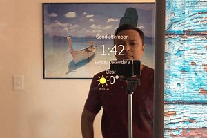 Diy magic mirror to display video