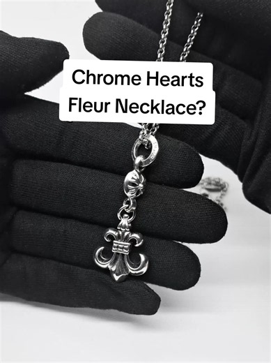 Chrome Hearts Fleur Necklace — Limited Stock Silver Classic