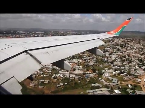 Kenya Airways Embraer 190 Nairobi to Mombasa FULL FLIGHT