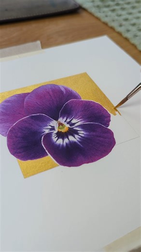 watercolor pansy tutorial