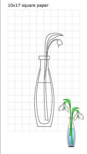 How to draw snowdrops | Beginner friendly art