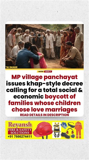 Love marriage leads to village boycott? 🚫💍 Police step in 👮‍♂️⚖️