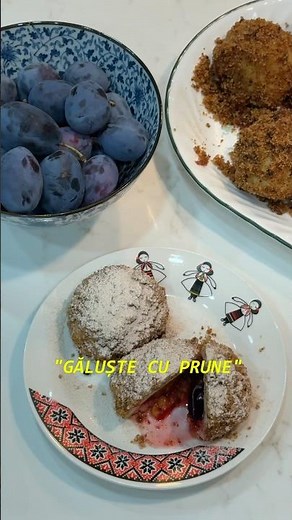 how to make Găluște cu Prune Romanian 🇷🇴 for Plum Dumplings #food #cook #bake #desert