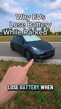 Here are the biggest causes of phantom drain in your Tesla and how to reduce it. 🔋#tesla #battery