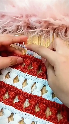 🔥 Easy Crochet Diamond Stitch Pattern ❤️🤍 | Beautiful Crochet Design Tutorial ‪@GharKiBunai‬
