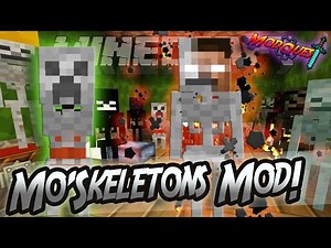 Minecraft: Mo'Skeletons (Creeper Skeletons, Skelebrine and MO'!!) - Mod Showcase!