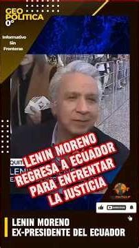 THE STRATEGY OF THE UNKNOWN ALLY: Lenin Moreno returns to Ecuador #leninmoreno #rc5 #correa #ecuador
