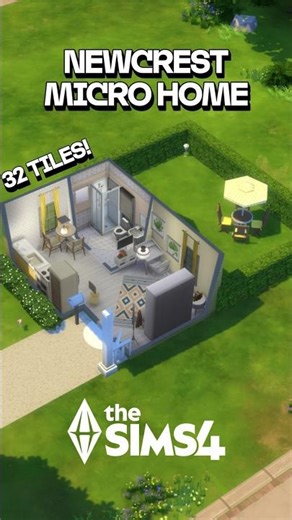 Let's decorate this Newcrest micro home | The Sims 4 build challenge🌻