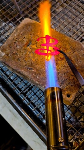 Addy Neilson | Metal art but make it nerdy. How to put a red/black patina on copper: Heat copper till it's red hot, then immediately quench in a... | Instagram
