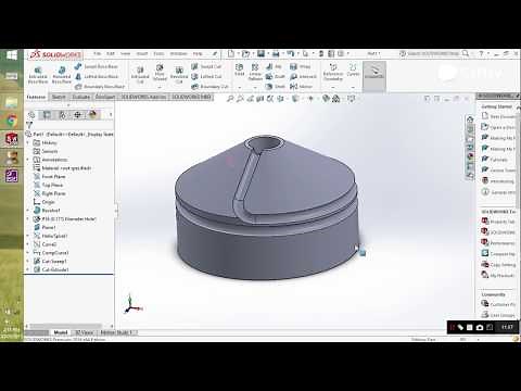 Composite Curve and Projected curve (solidworks basics part 9)
