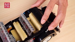 Mould King 10114 Classic Cars Building Kits, MOC Vintage Car Model Building Blocks Set, Gift for Age 14+/Adult Collections Enthusiasts(1308+ Pieces, Static Version)