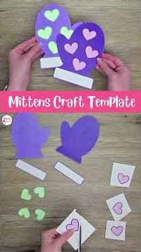 Paper Craft Mittens You'll Love Making #shorts #crafts #tutorial