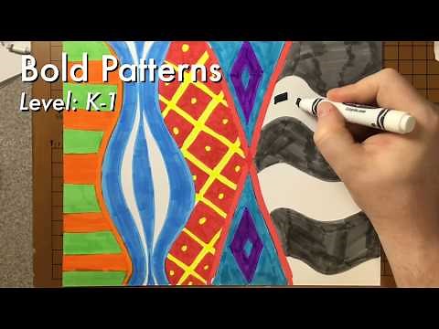 Bold Patterns - Kindergarten Art Lesson #02