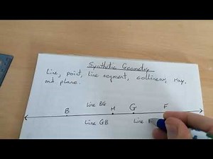 1st Year Maths Synthetic Geometry 1