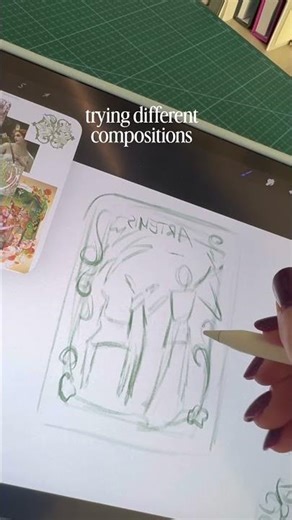 sketching process for artemis💗the first goddess of our january challenge #art #artchallenge #sketch