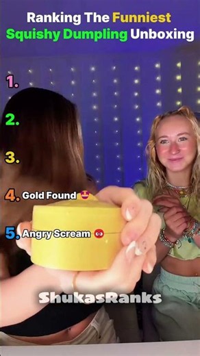 Ranking The Funniest squishy dumpling unboxing moments 🥟 #shorts #squishydumpling #unboxing