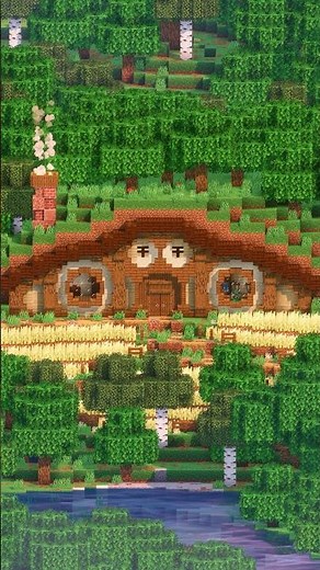 Cozy Hobbit House Tutorial #minecraft