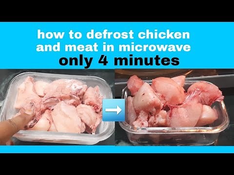 how to defrost chicken in microwave || how to defrost chicken quickly || how to defrosting chicken