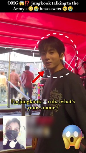 OMG 😱⁉️ Jungkook New video out now and look at behind the concert 😫😭😭 he's saying Army's 😍🥰#bts#jk