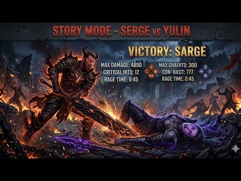 🔥 Shadow Fight 4: Arena | Sarge vs Yulin (Story Mode Battle) 🔥