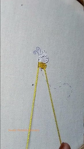 Beautiful Butterfly Embroidery for All over dress | Easy Butterfly Hand Embroidery for Beginners