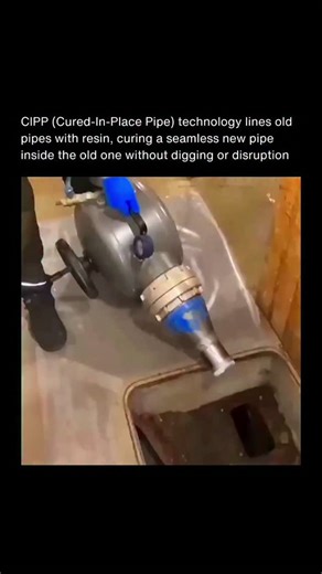 Cosmic.Know on Instagram: "🧩 CIPP (Cured-In-Place Pipe) technology lines old pipes with resin, curing a seamless new pipe inside the old one — without digging or disruption. 🚧 It’s a game-changer for underground infrastructure repair. 💡 Faster, cleaner, and far more sustainable than traditional pipe replacement. 🌍 Smart engineering that saves time, money, and the planet. Love Technology? Follow . . . . . . #reels #viral #foryou #science #physics #didyouknow #innovation #education #knowledge 
