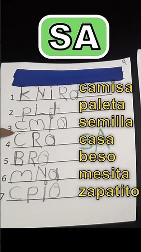 Nivel silábico alfabético Ejemplo 2
