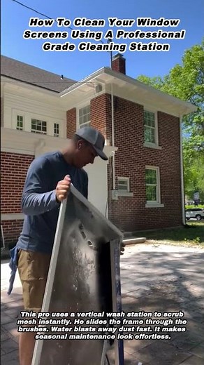 How To Clean Your Window Screens Using A Professional Grade Cleaning Station