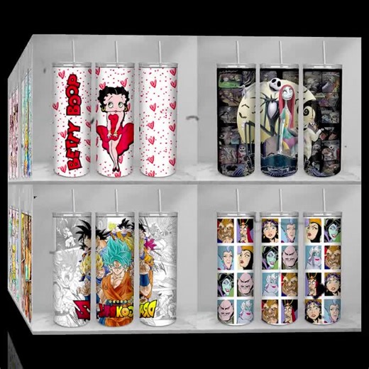 Cartoon 20oz Skinny Tumbler Wrap Png, Cartoon Characters Tumbler Png, Cartoon Movies Tumbler Wrap Png, Cartoon Wrap Png, Digital Download - Etsy