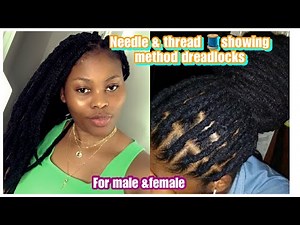 HOW TO MAKE DREADLOCKS. thread 🧵 and needle. style very easy steps