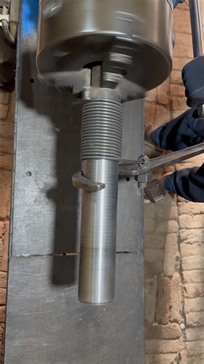 Shutter gate spring on manual lathe #shortvideo