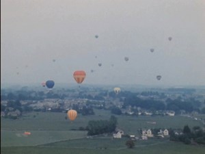 #OnThisDay 1974: Nationwide encountered an awful lot of hot air at a balloon race in Cirencester. | BBC Archive