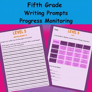 Special Ed | Level 5 Fifth Grade Writing Prompts and Rubric