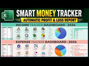 Fully Automated Income & Expense Tracker Dashboard in Excel