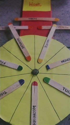✨ “Days of the Week Wheel” ✨#mathematics #projects