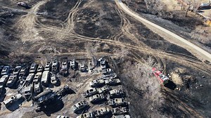 Thornton vegetation fire causes damage to businesses, property