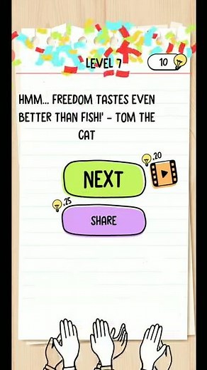 BRAIN TEST 2 LEVEL 7 TOM'S ADVENTURE WALKTHROUGH