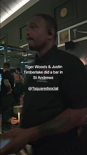 Tiger Woods and Justin Timberlake open a bar at the Home of golf