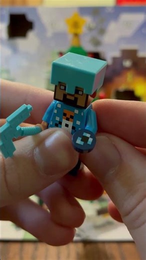 Lego Minecraft Advent Calendar - Day 9 - Enchant the pickaxe, not the hoe!