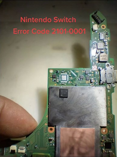 Nintendo Switch Error Code 2101-0001 repair service. #m92t36 #icchip #chipset #chipsetreplacement #chipreplacement #videoic #nintendo #nintendoswitch #gameconsolerepair #consolerepair #sblgamesinc