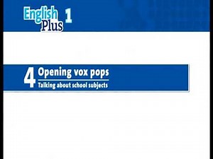 Key Phrases -Talking About School Subjects