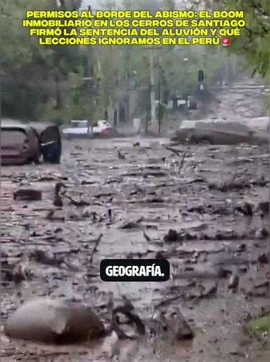 #Chile | Permisos al borde del abismo: ¿El boom inmobiliario en los cerros de Santiago firmó su sentencia? ¿Hasta dónde puede llegar el apetito de las inmobiliarias? El aluvión en Santiago de Chile no golpeó zonas olvidadas, arrasó con las exclusivas urbanizaciones en los faldeos de la cordillera. Nos vendieron la idea de que con suficiente dinero y concreto se puede domar cualquier pendiente, pero pavimentar los cerros asfixió la tierra y convirtió las calles en toboganes mortales. Un espejo br