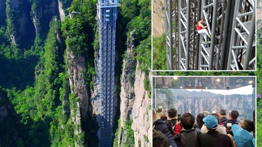 Vid goes inside the world’s tallest AND fastest elevator scaling mountain