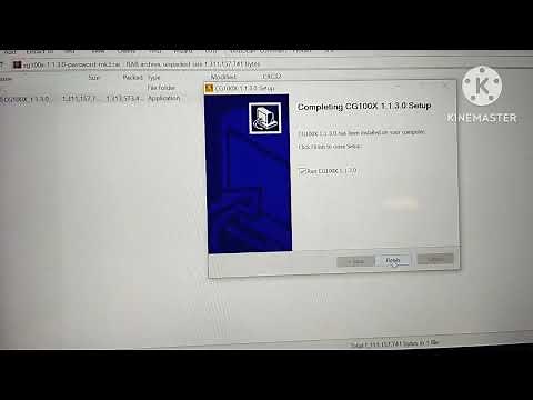how to install CG100X programmer