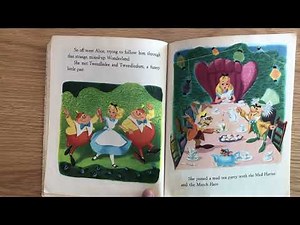 Alice in Wonderland meets the white rabbit