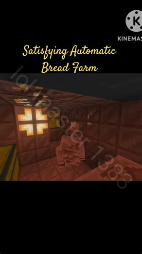 satisfying Automatic Bread Farm #minecraft #asmr #music #nostalgia #c418music