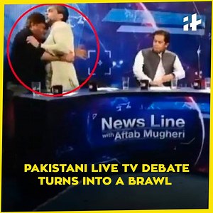 165K views · 310 shares | TV debate in Pakistan turns into wrestling match as PTI leader rains blows on journalist. | Indiatimes | Facebook