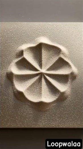 sand vibration oddly satisfying visual loop