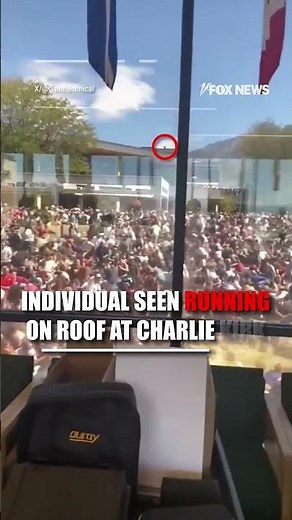 WATCH: Person spotted on roof after Charlie Kirk was shot